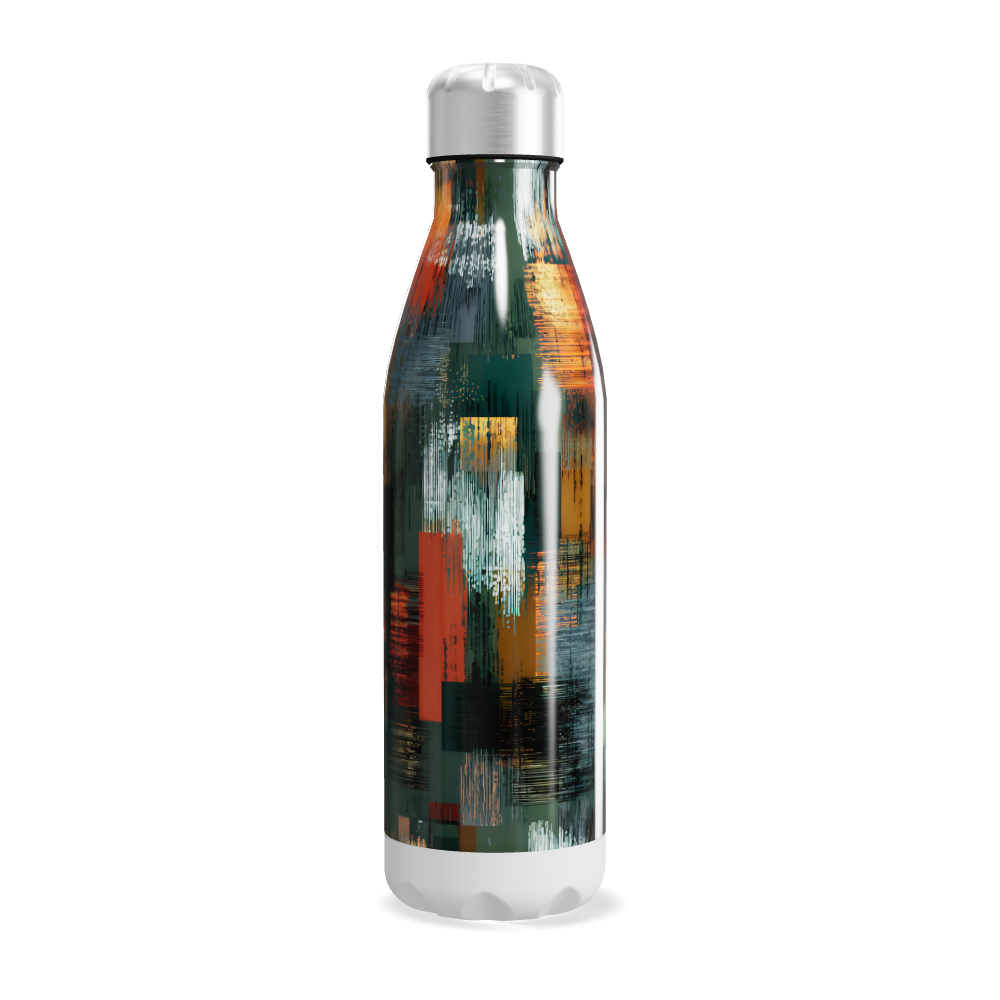 Garrafa Inox - Estampa Colorida Abstrata