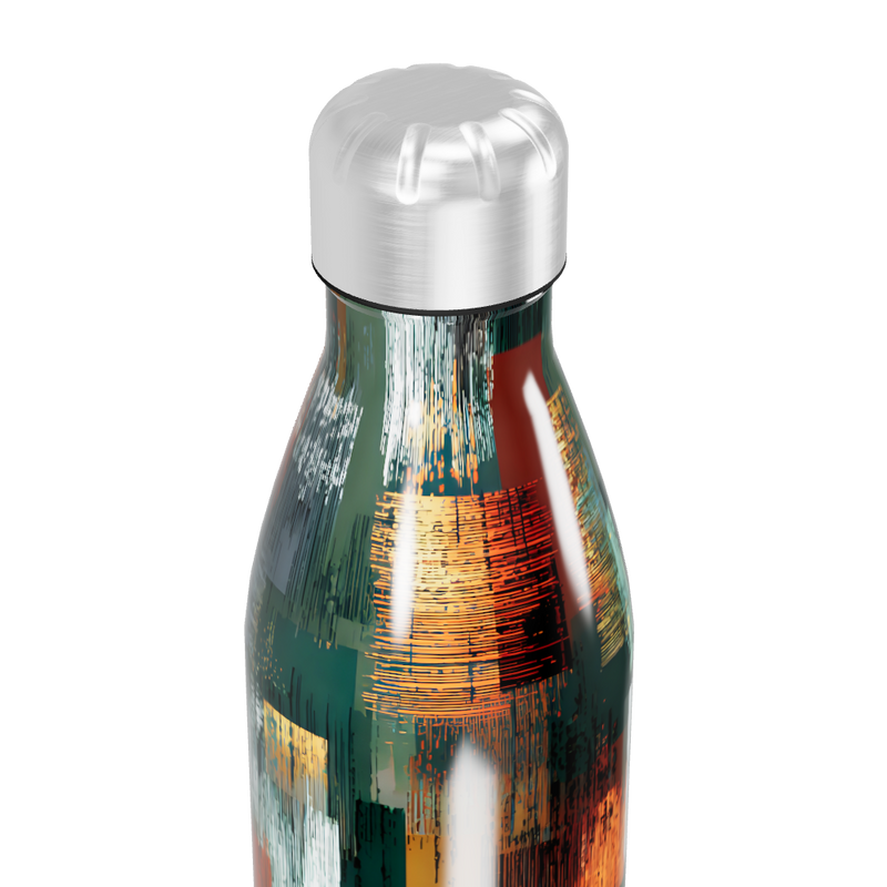 Garrafa Inox - Estampa Colorida Abstrata