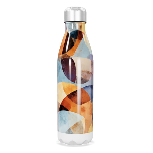 Garrafa Inox - Estampa Geométrica Colorida