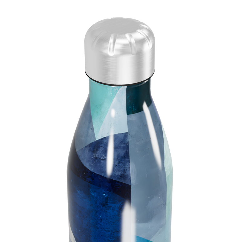 Garrafa Inox - Azul Geométrica