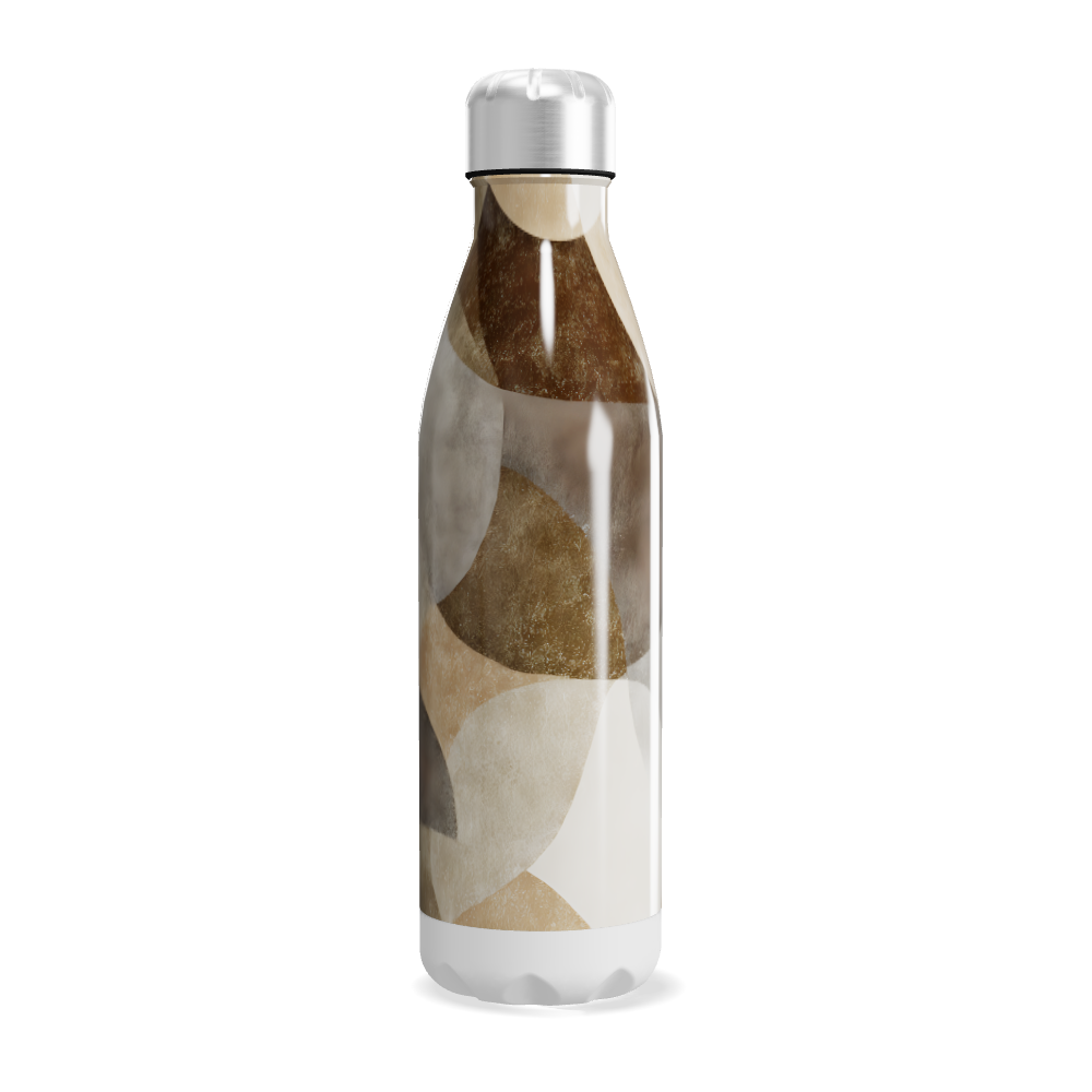 Garrafa Inox - Estampa Ondulada Colorida