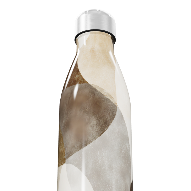 Garrafa Inox - Estampa Ondulada Colorida