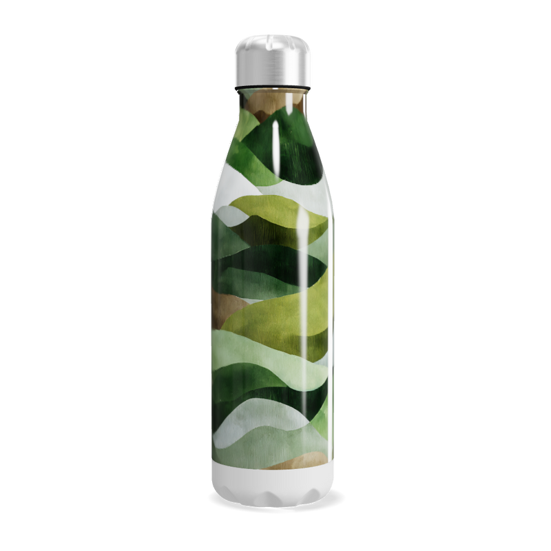 Garrafa Inox - Folhas Verdes Térmica