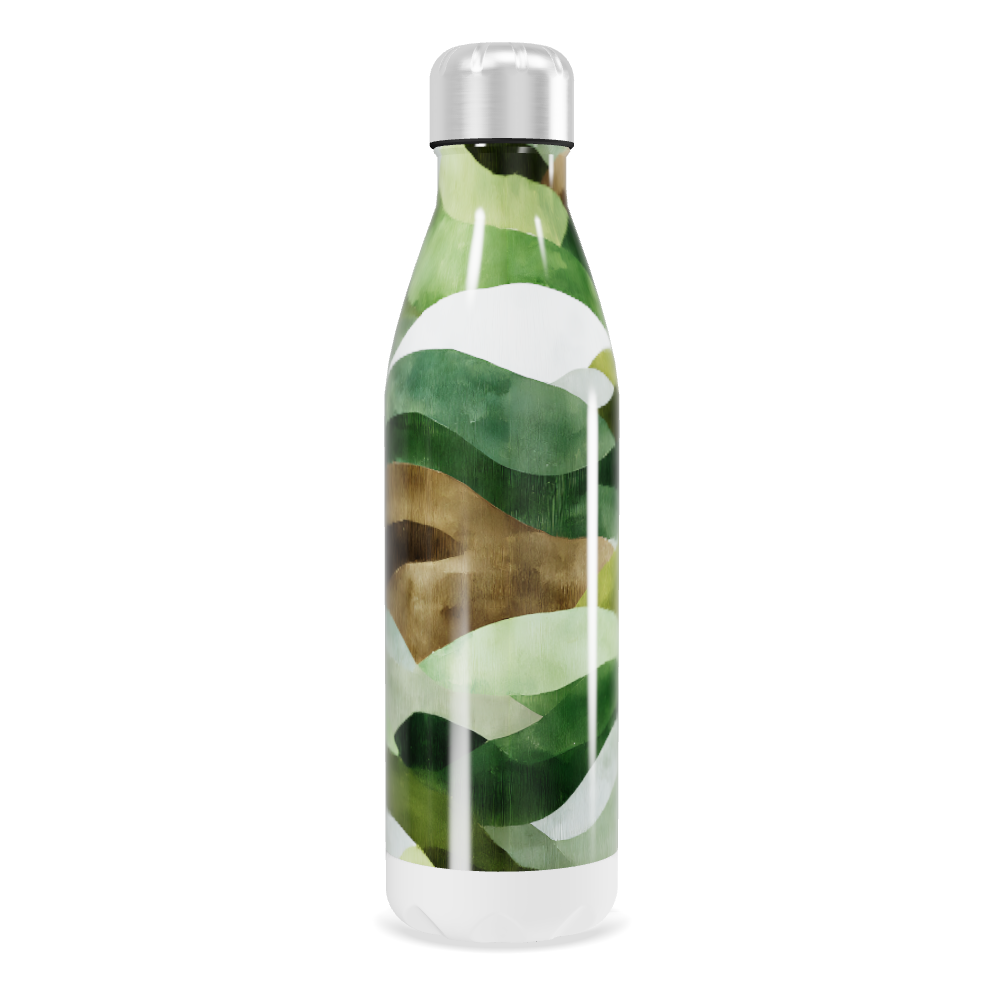 Garrafa Inox - Folhas Verdes Térmica