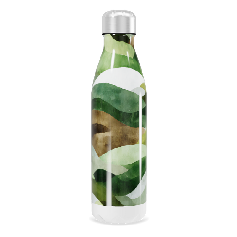 Garrafa Inox - Folhas Verdes Térmica