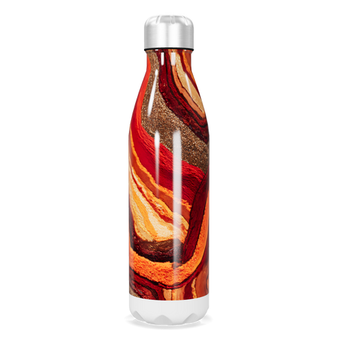Garrafa Inox - Estampa Marmorizada Colorida