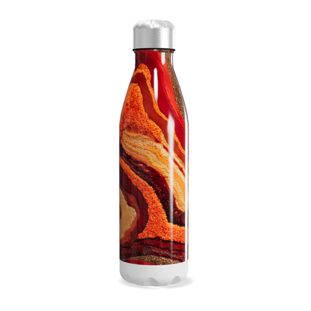Garrafa Inox - Estampa Marmorizada Colorida