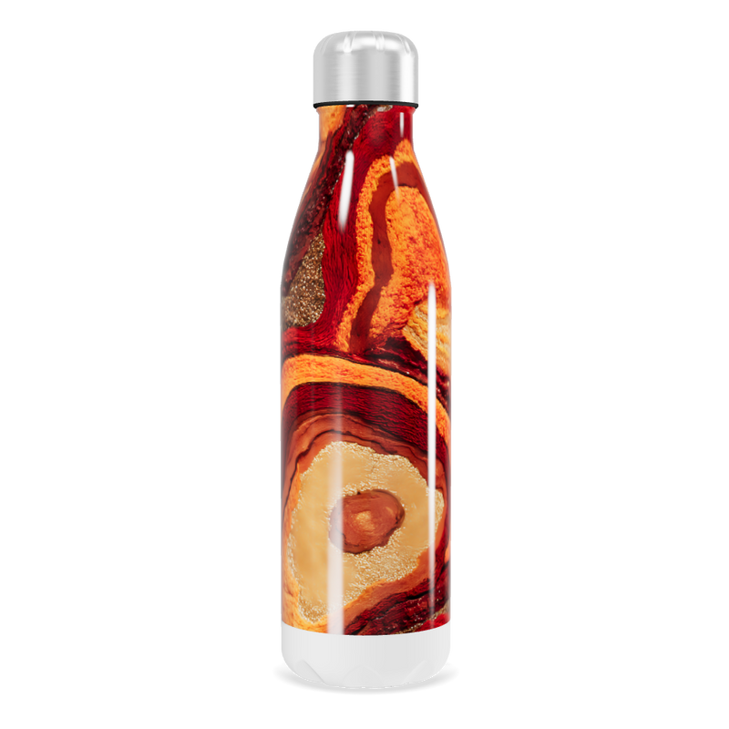 Garrafa Inox - Estampa Marmorizada Colorida
