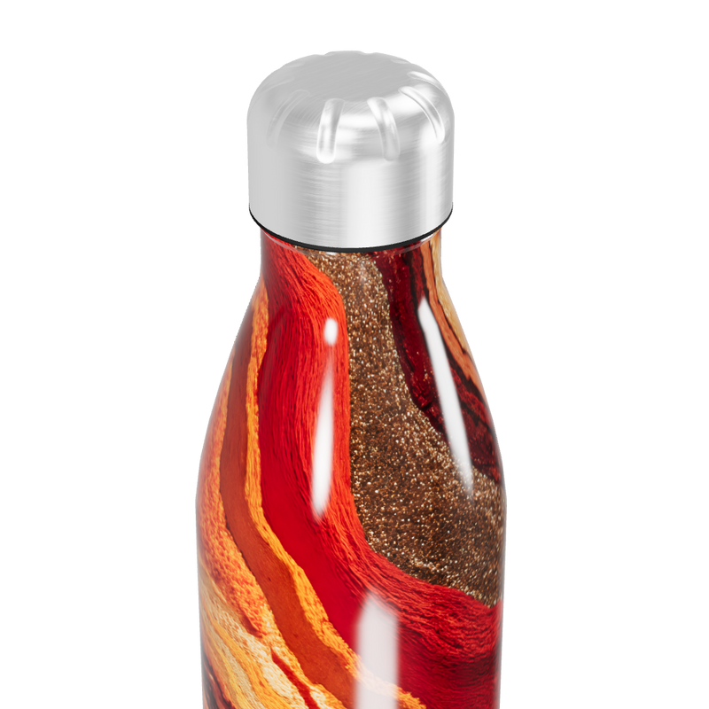 Garrafa Inox - Estampa Marmorizada Colorida