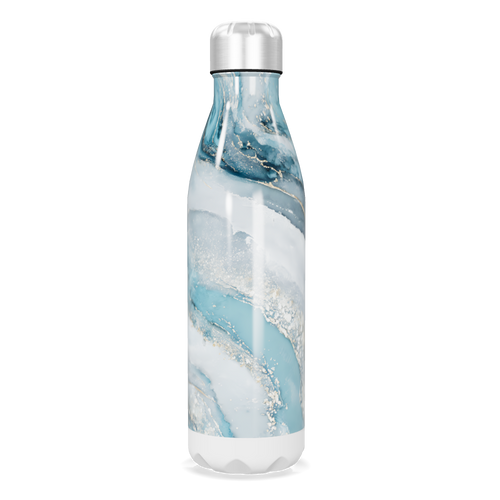 Garrafa Inox - Azul Marmorizado
