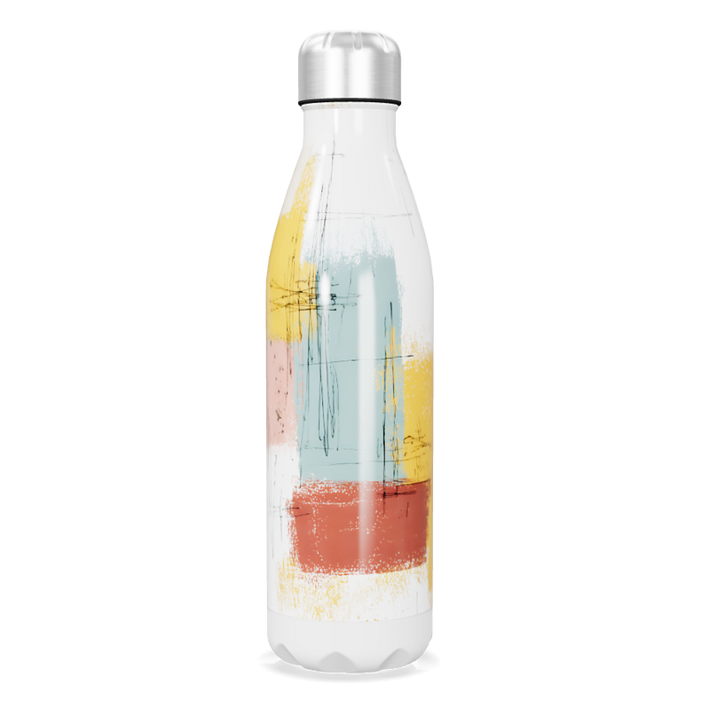 Garrafa Inox Colorida - Estampa Abstrata
