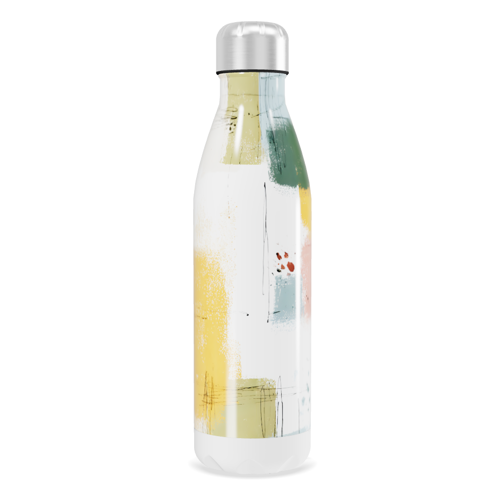 Garrafa Inox Colorida - Estampa Abstrata