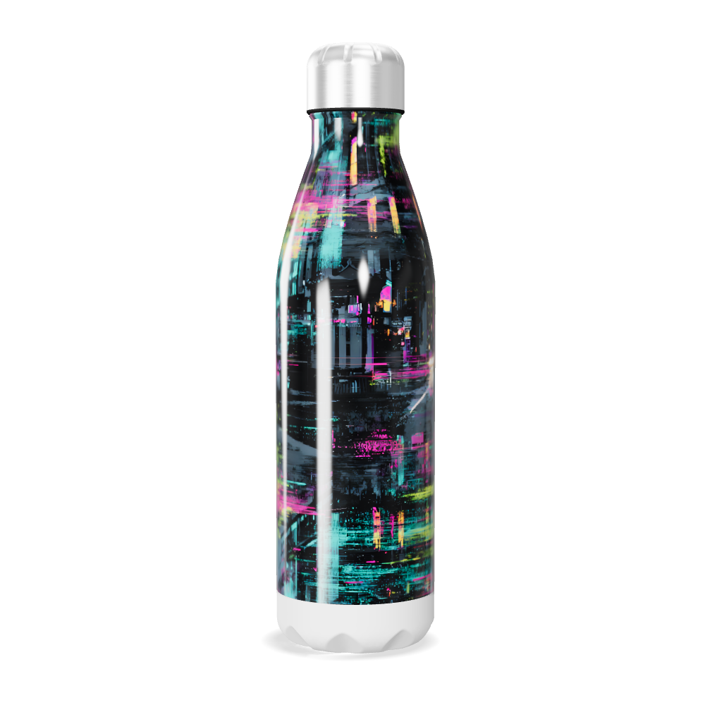 Garrafa Inox - Estampa Colorida Urbana