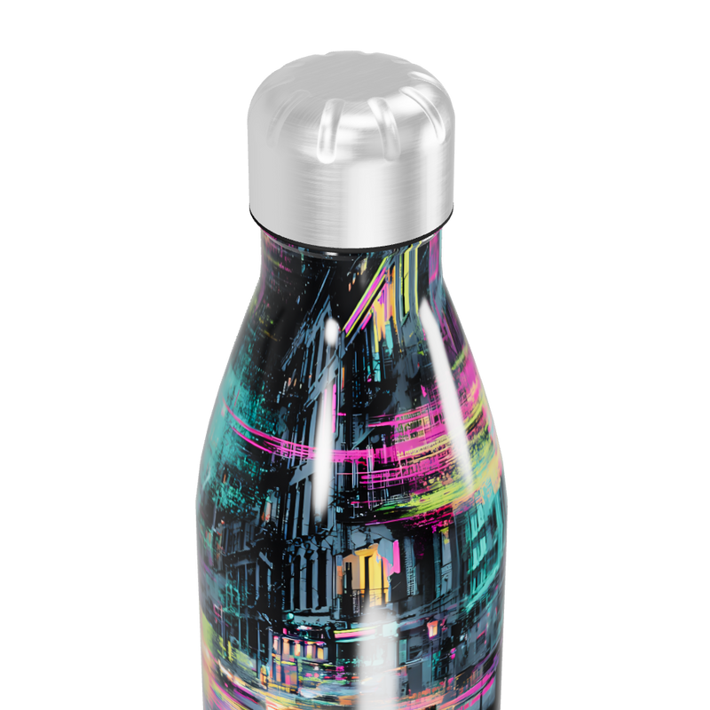 Garrafa Inox - Estampa Colorida Urbana