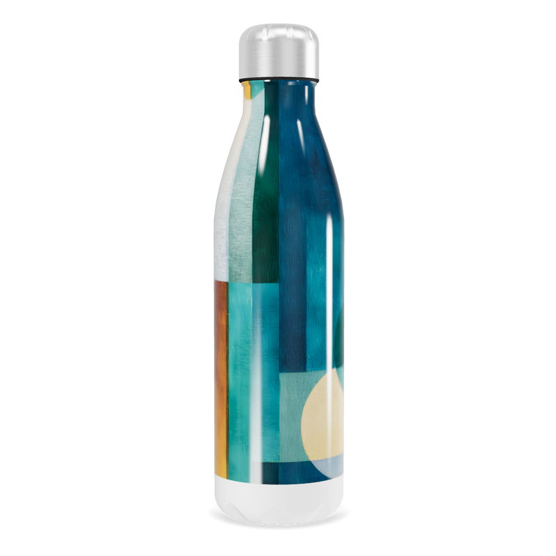 Garrafa Inox - Estampa Colorida Amarela