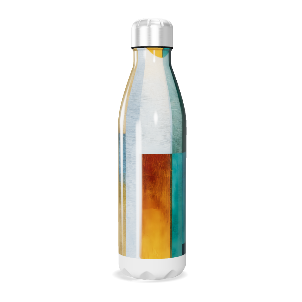 Garrafa Inox - Estampa Colorida Amarela