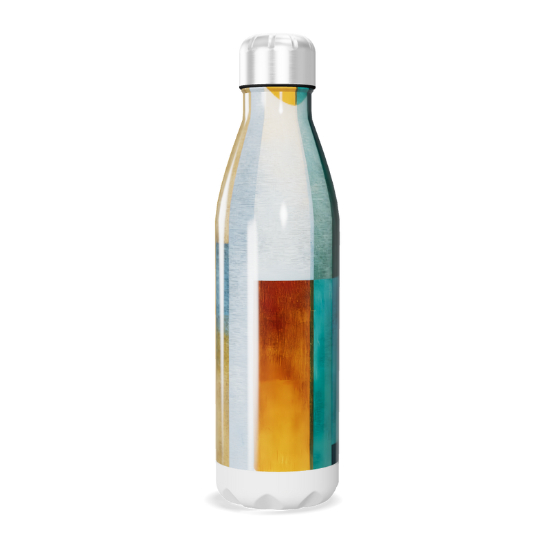 Garrafa Inox - Estampa Colorida Amarela