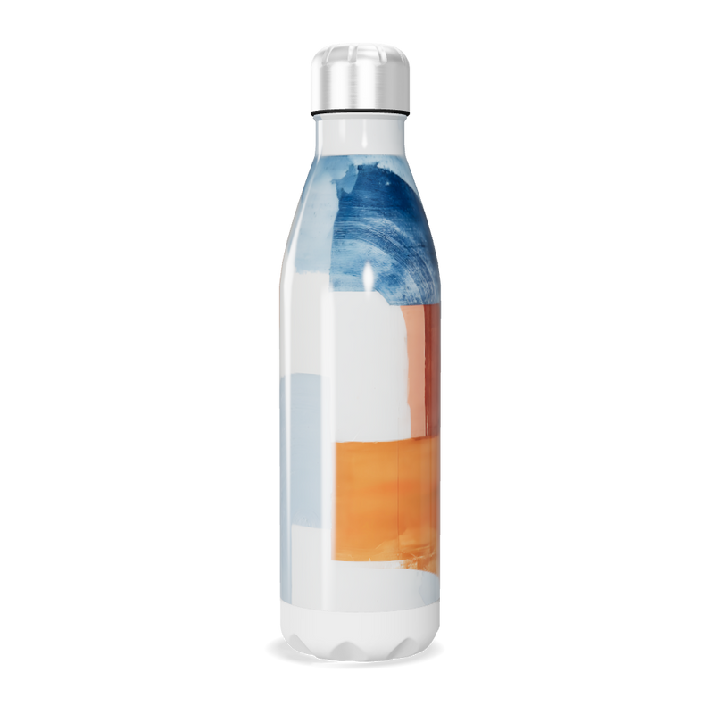 Garrafa Inox - Estampa Abstrata Colorida