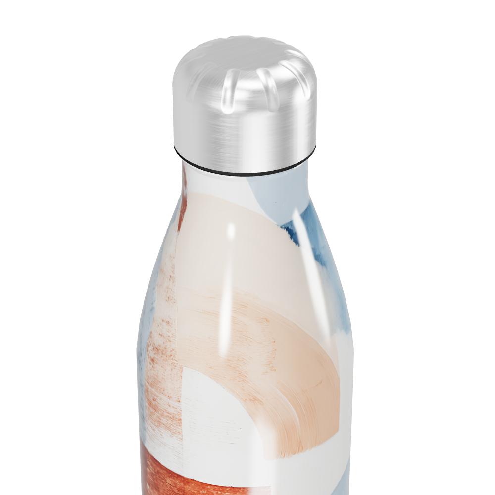 Garrafa Inox - Estampa Abstrata Colorida