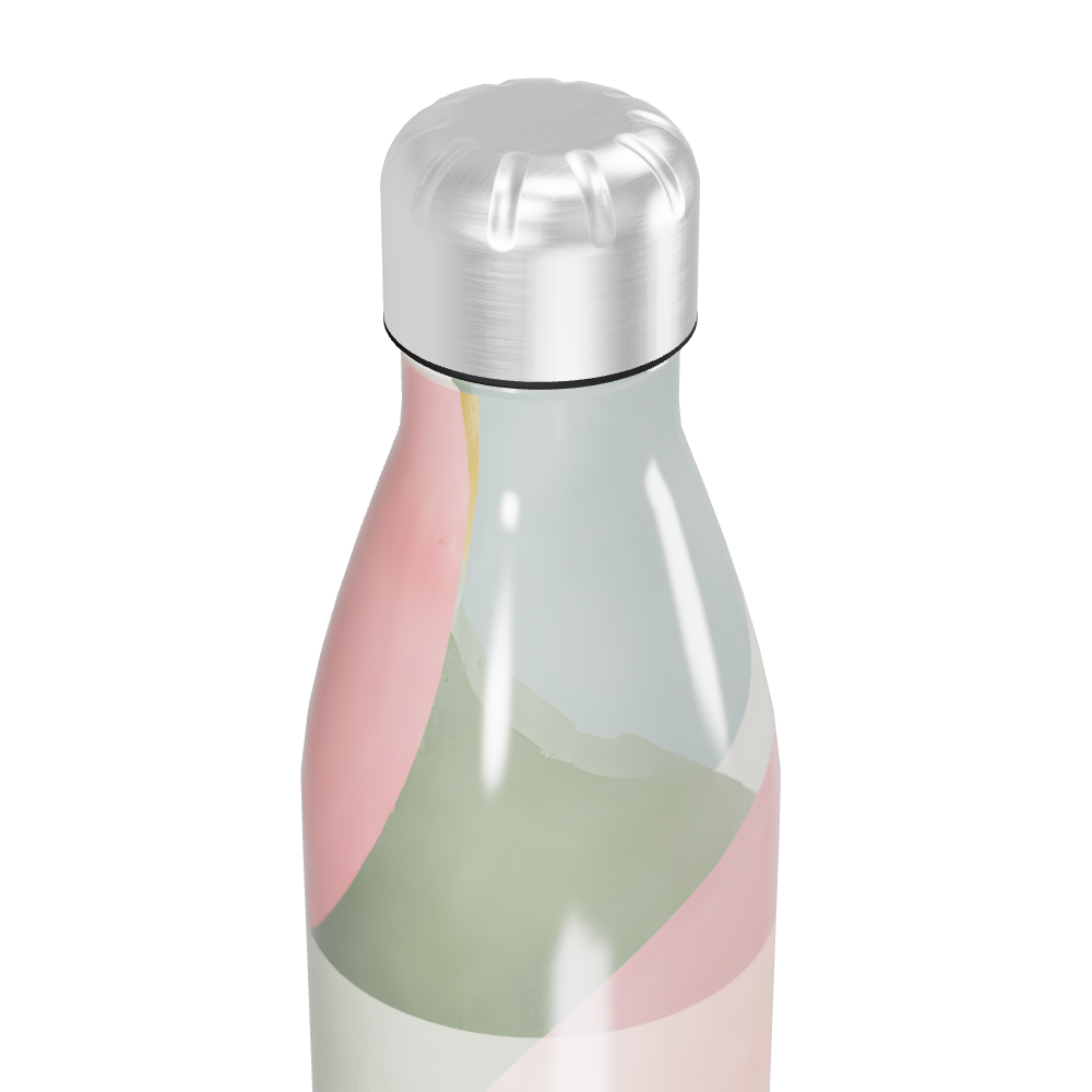 Garrafa Inox - Colorida com Estampa Abstrata