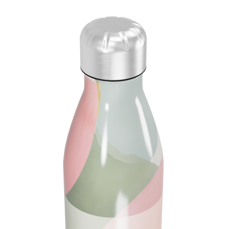 Garrafa Inox - Colorida com Estampa Abstrata