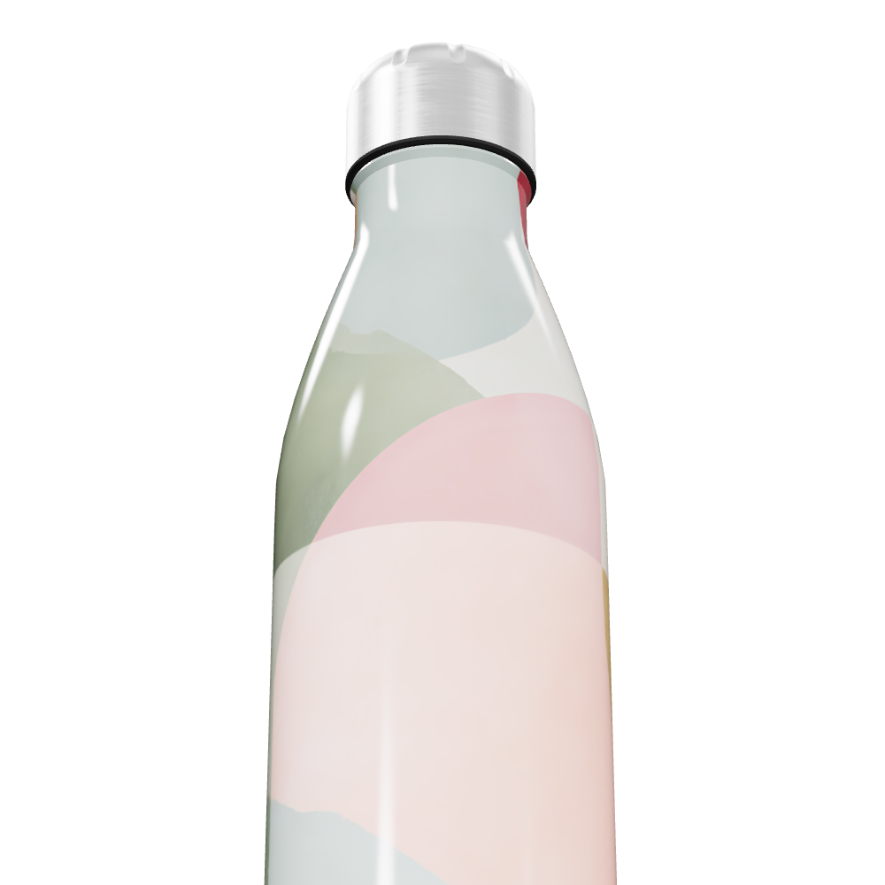 Garrafa Inox - Colorida com Estampa Abstrata