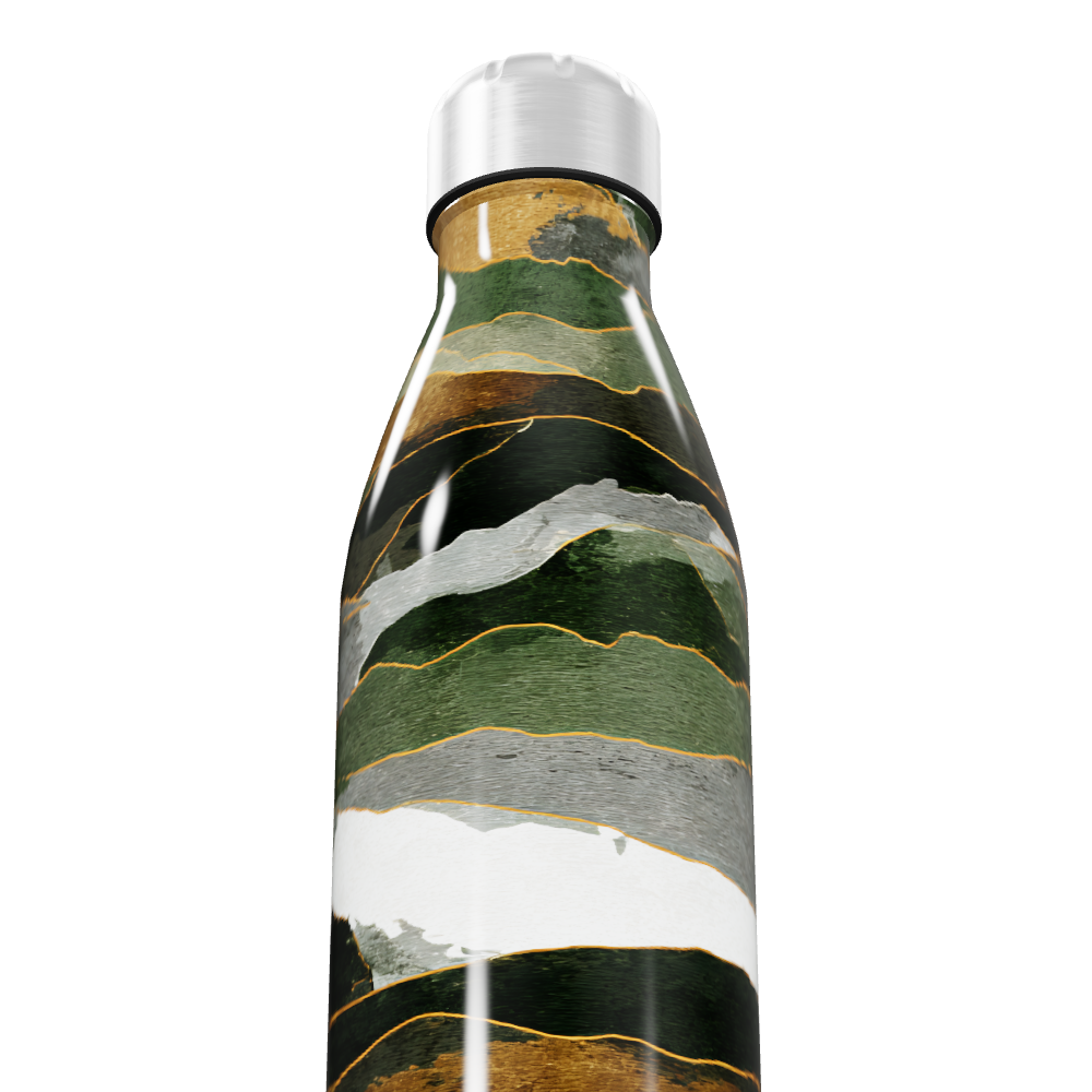 Garrafa Inox - Estampa Marmorizada
