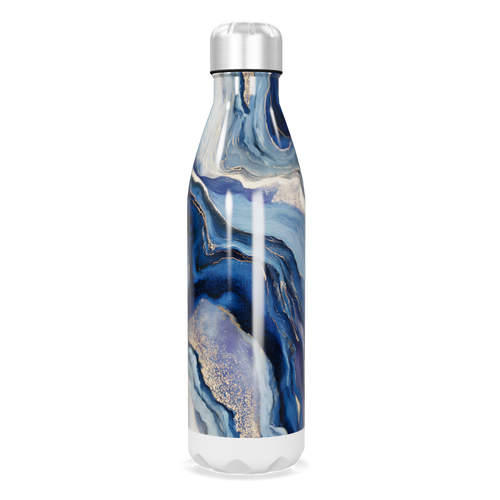 Garrafa Inox - Azul Marmorizada 500ml