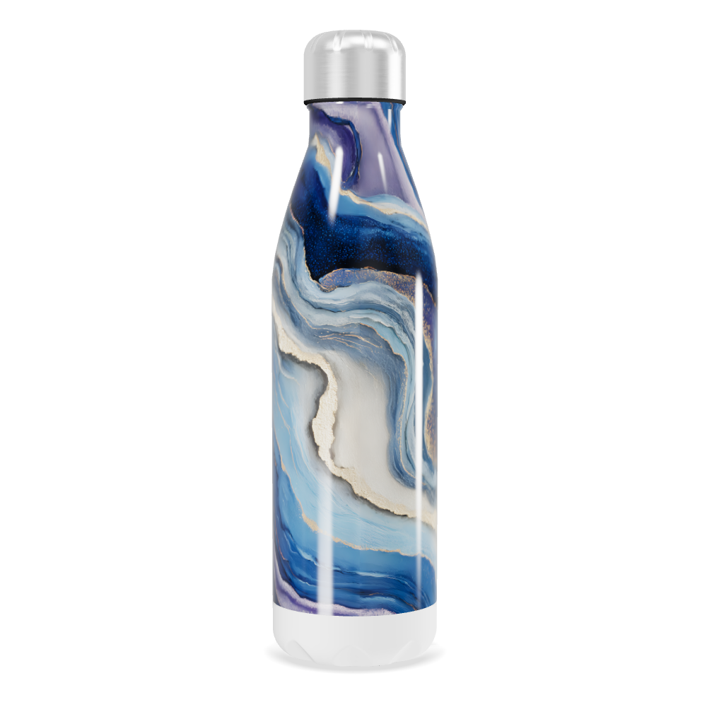 Garrafa Inox - Azul Marmorizada 500ml