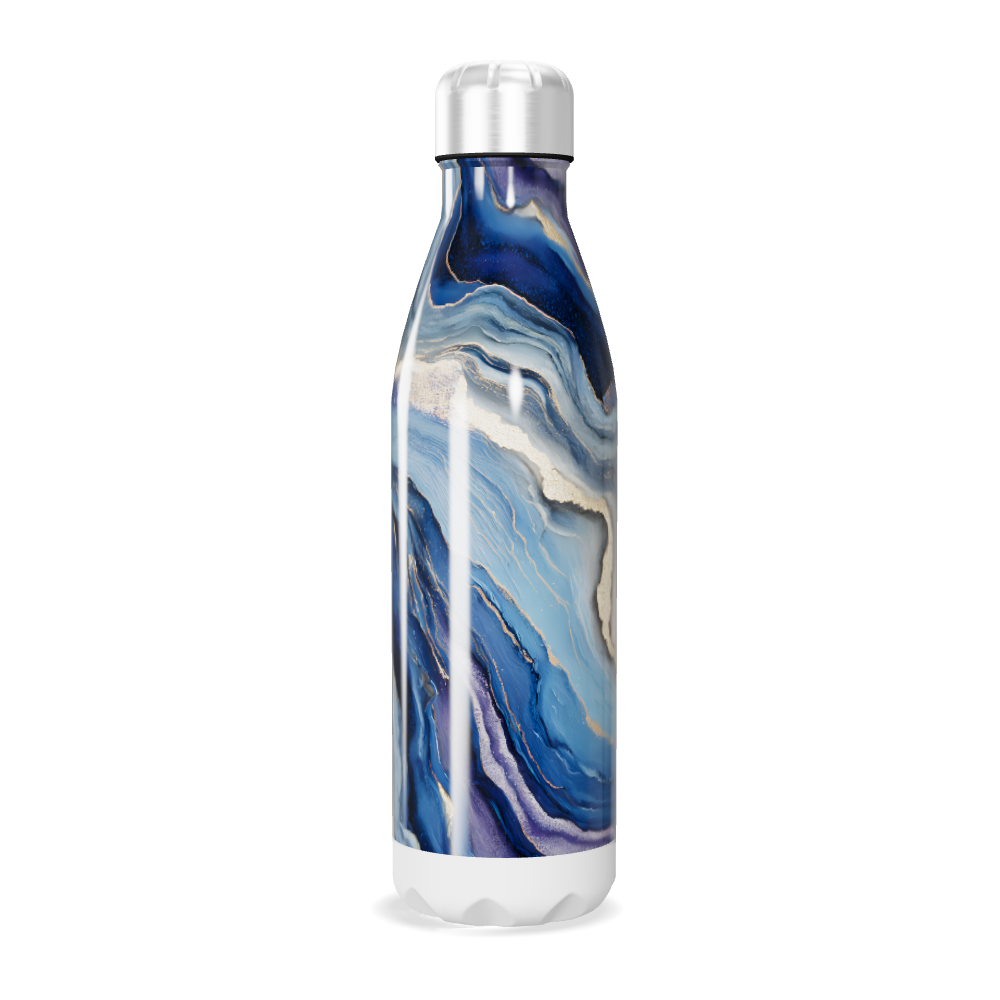 Garrafa Inox - Azul Marmorizada 500ml
