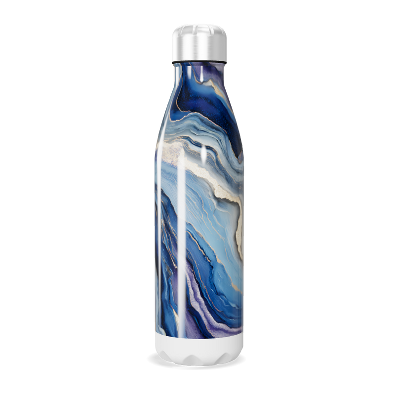 Garrafa Inox - Azul Marmorizada 500ml