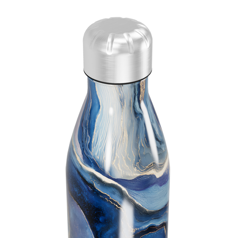 Garrafa Inox - Azul Marmorizada 500ml