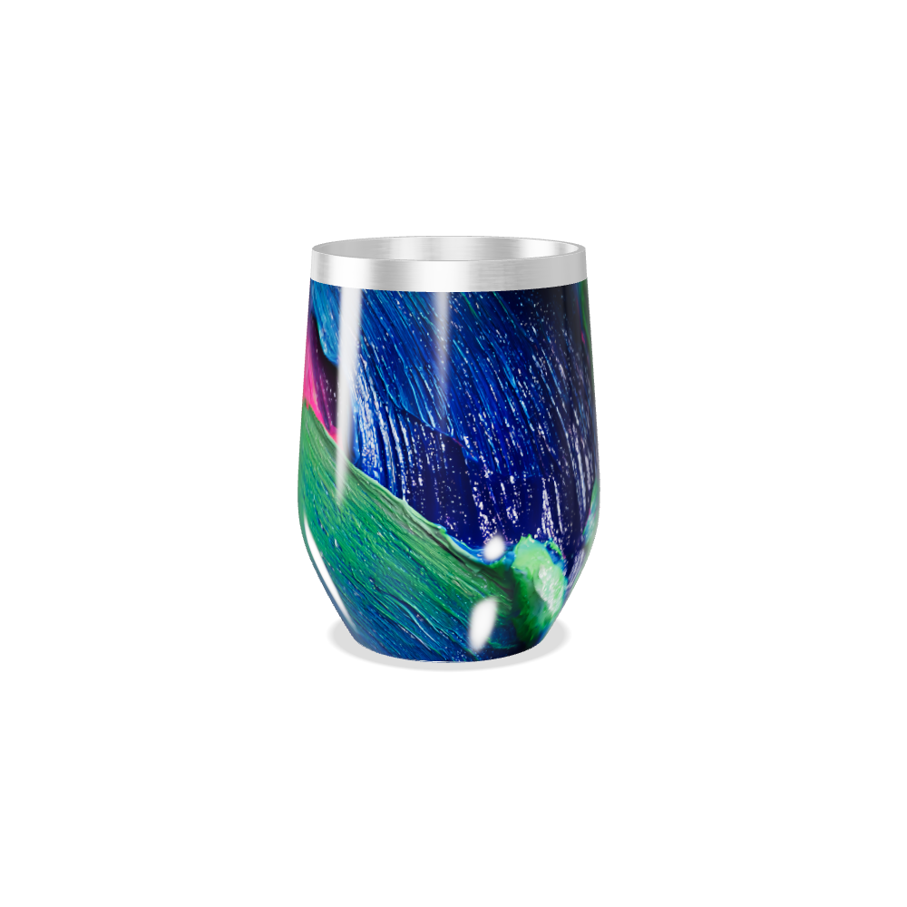 Copo Térmico Slim - Pintura Abstrata Colorida