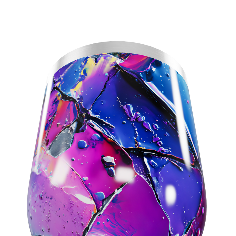 Copo Térmico Slim - Estampa Abstrata Colorida