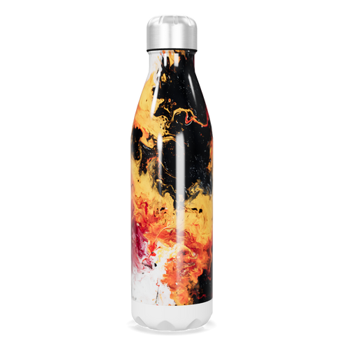 Garrafa Inox - Estampa Abstrata Colorida