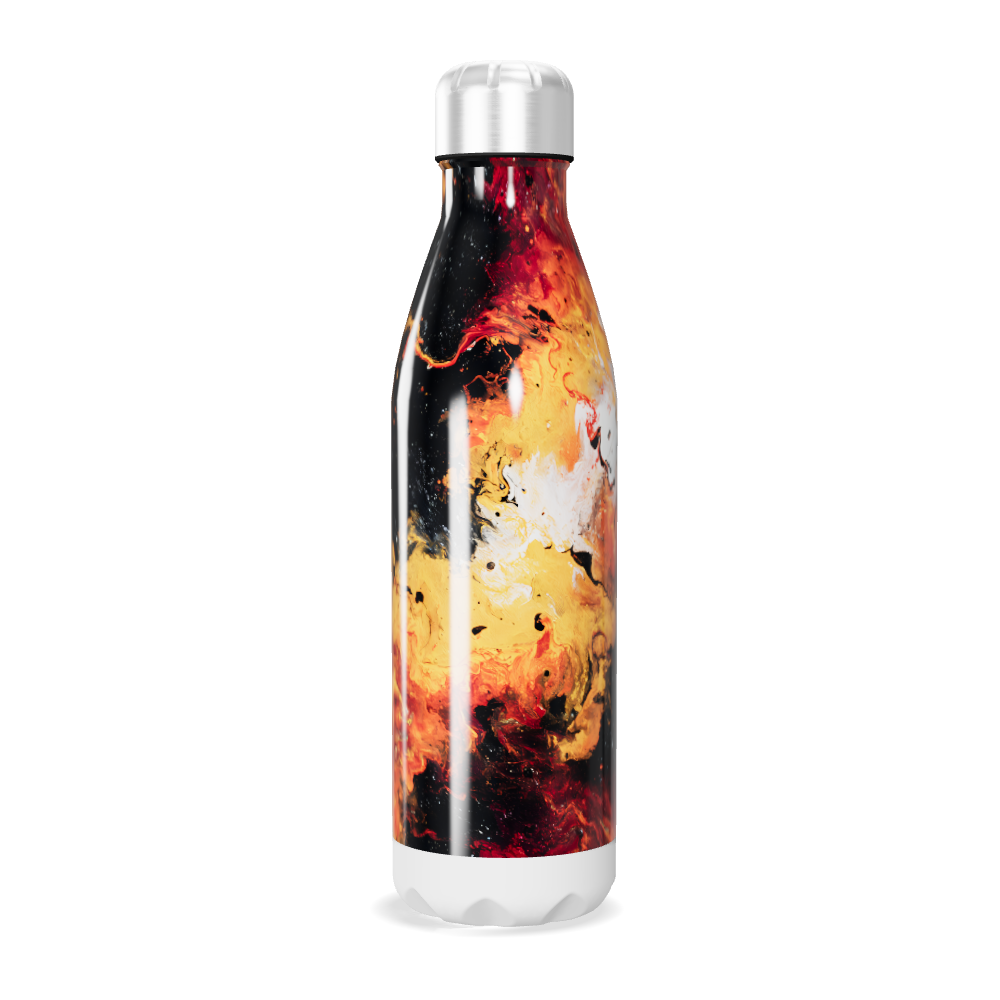 Garrafa Inox - Estampa Abstrata Colorida