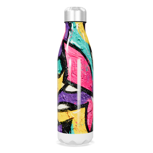 Garrafa Inox - Estampa Colorida Graffiti