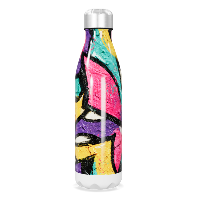 Garrafa Inox - Estampa Colorida Graffiti