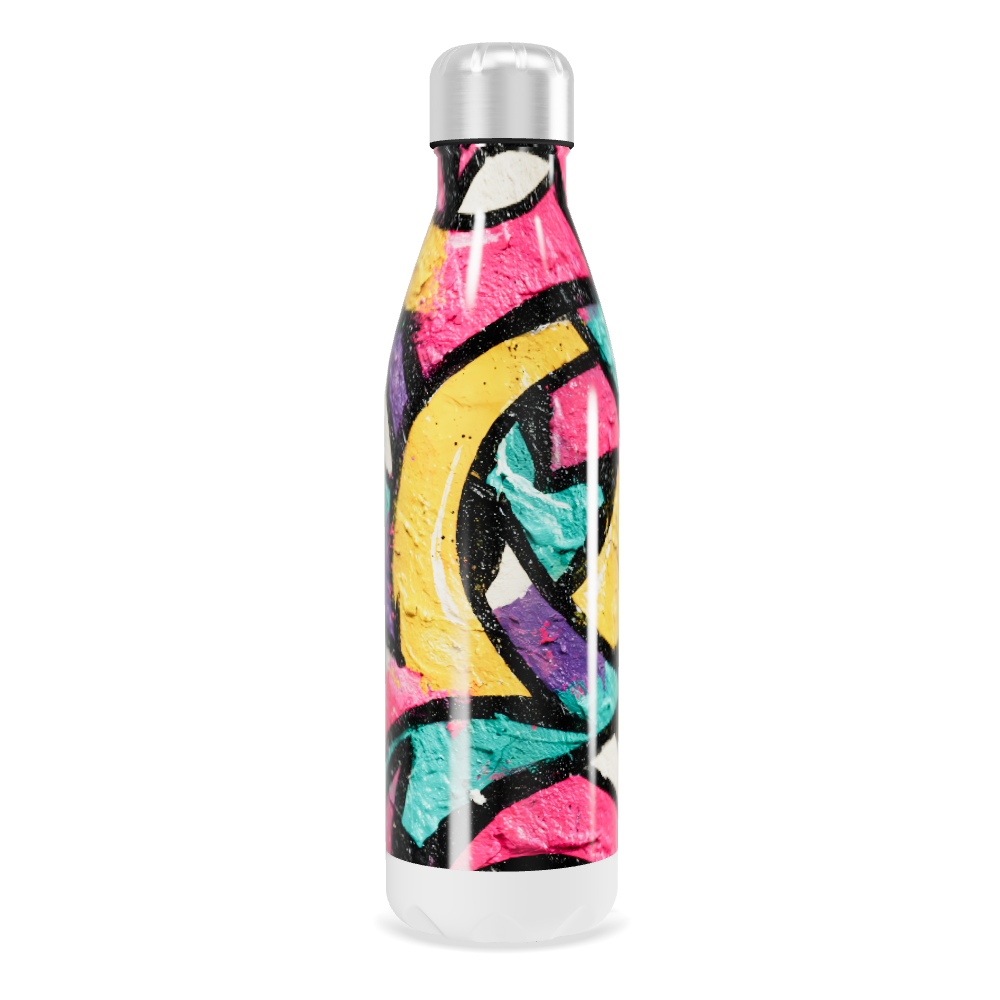 Garrafa Inox - Estampa Colorida Graffiti