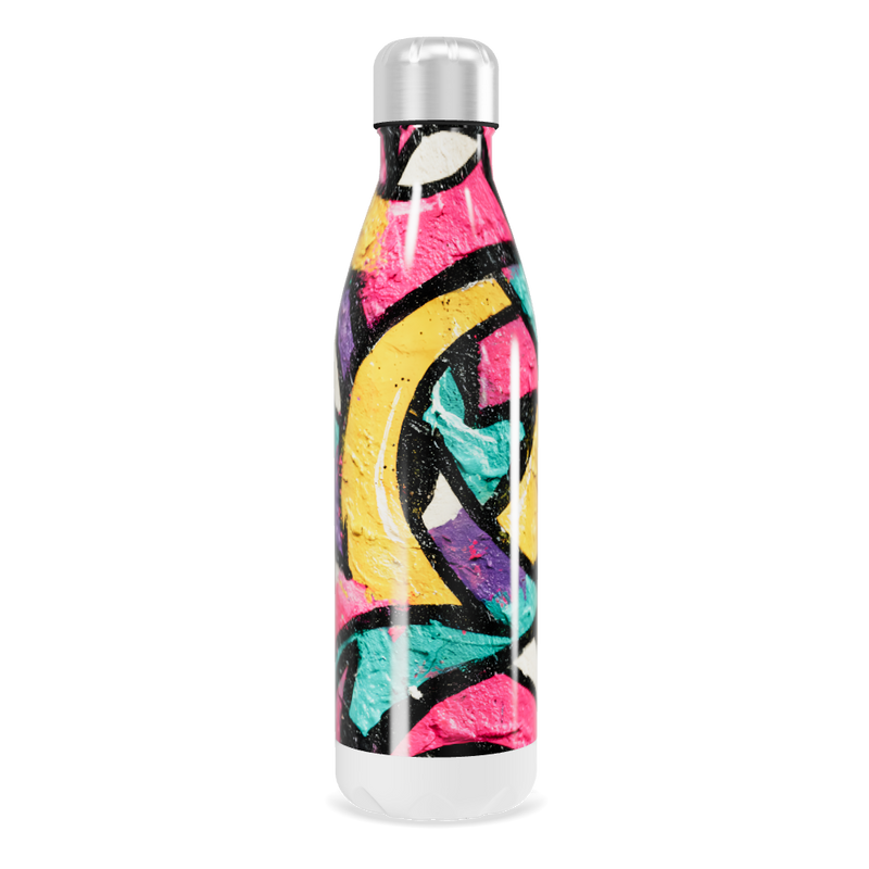 Garrafa Inox - Estampa Colorida Graffiti