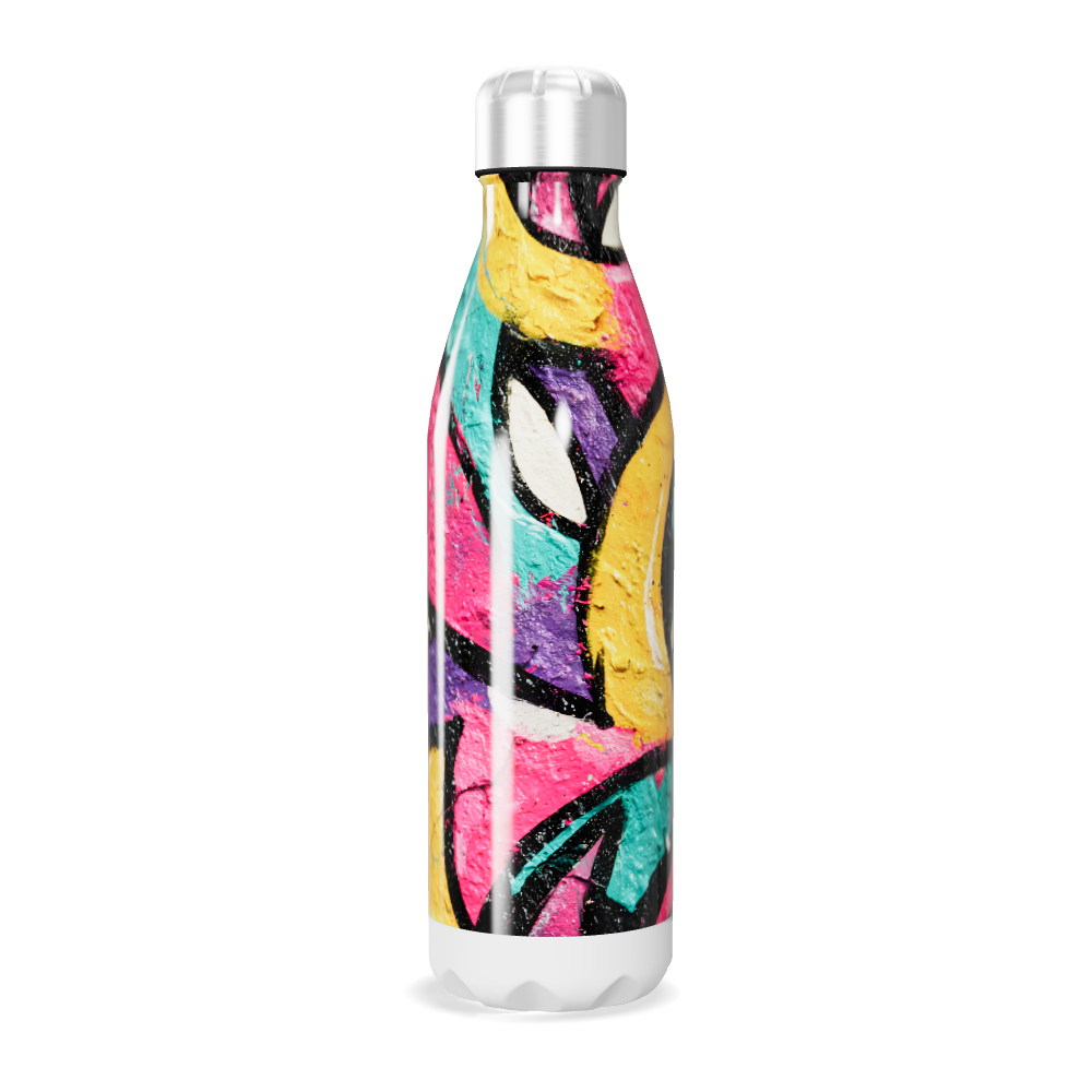 Garrafa Inox - Estampa Colorida Graffiti