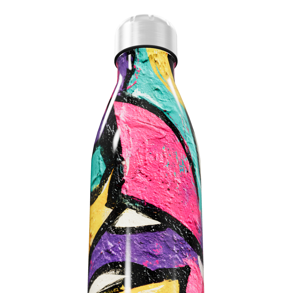 Garrafa Inox - Estampa Colorida Graffiti