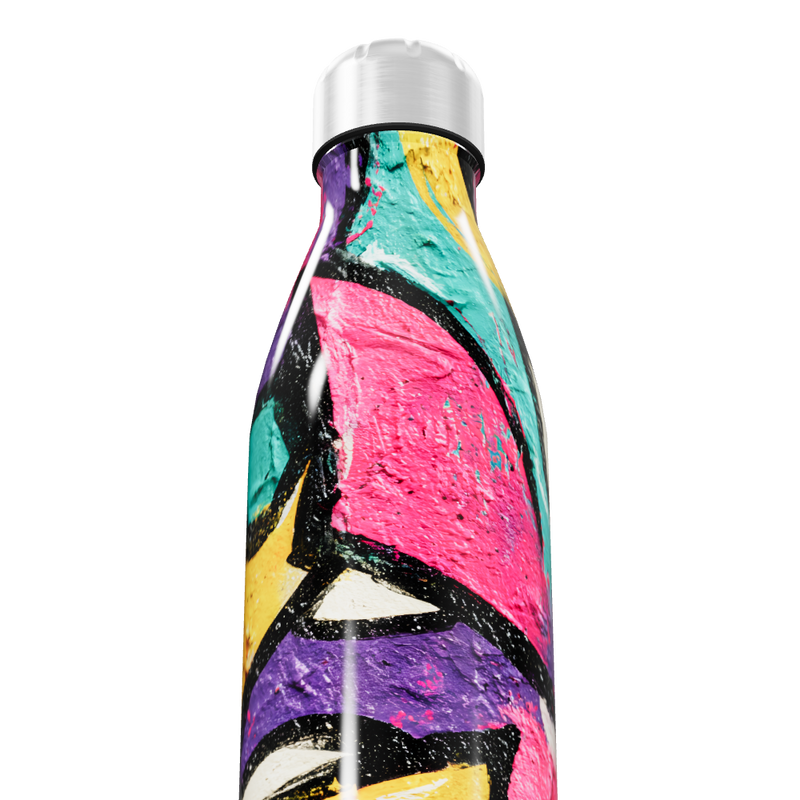 Garrafa Inox - Estampa Colorida Graffiti