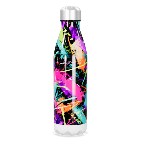 Garrafa Inox - Estampa Colorida Abstrata