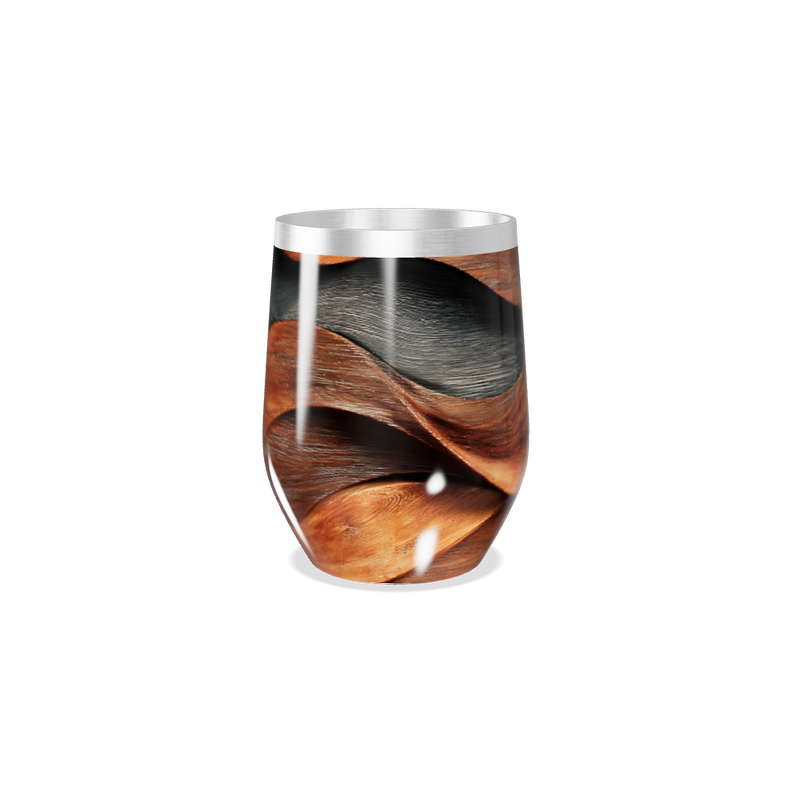 Copo Térmico Slim - Estampa Madeira Aço Inox