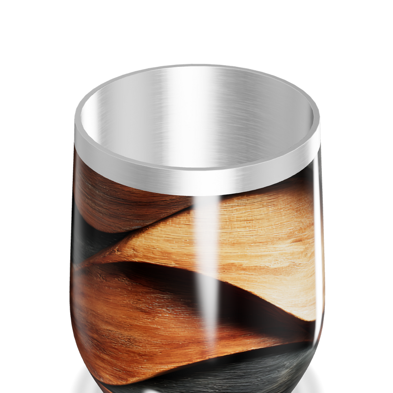 Copo Térmico Slim - Estampa Madeira Aço Inox