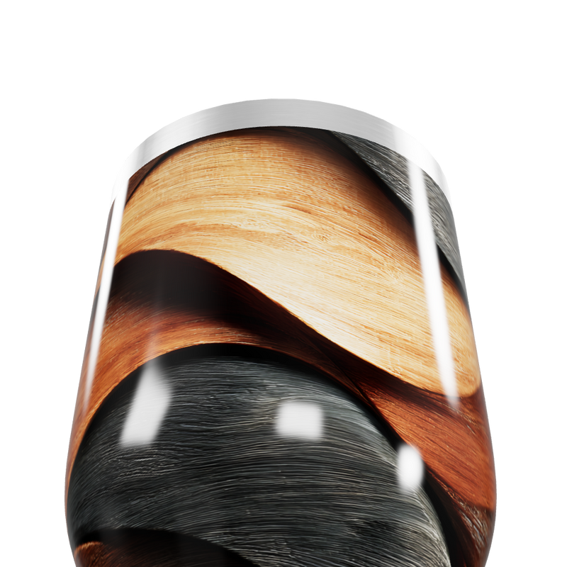 Copo Térmico Slim - Estampa Madeira Aço Inox