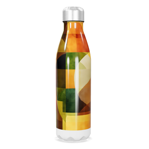 Garrafa Inox - Estampa Colorida Geométrica