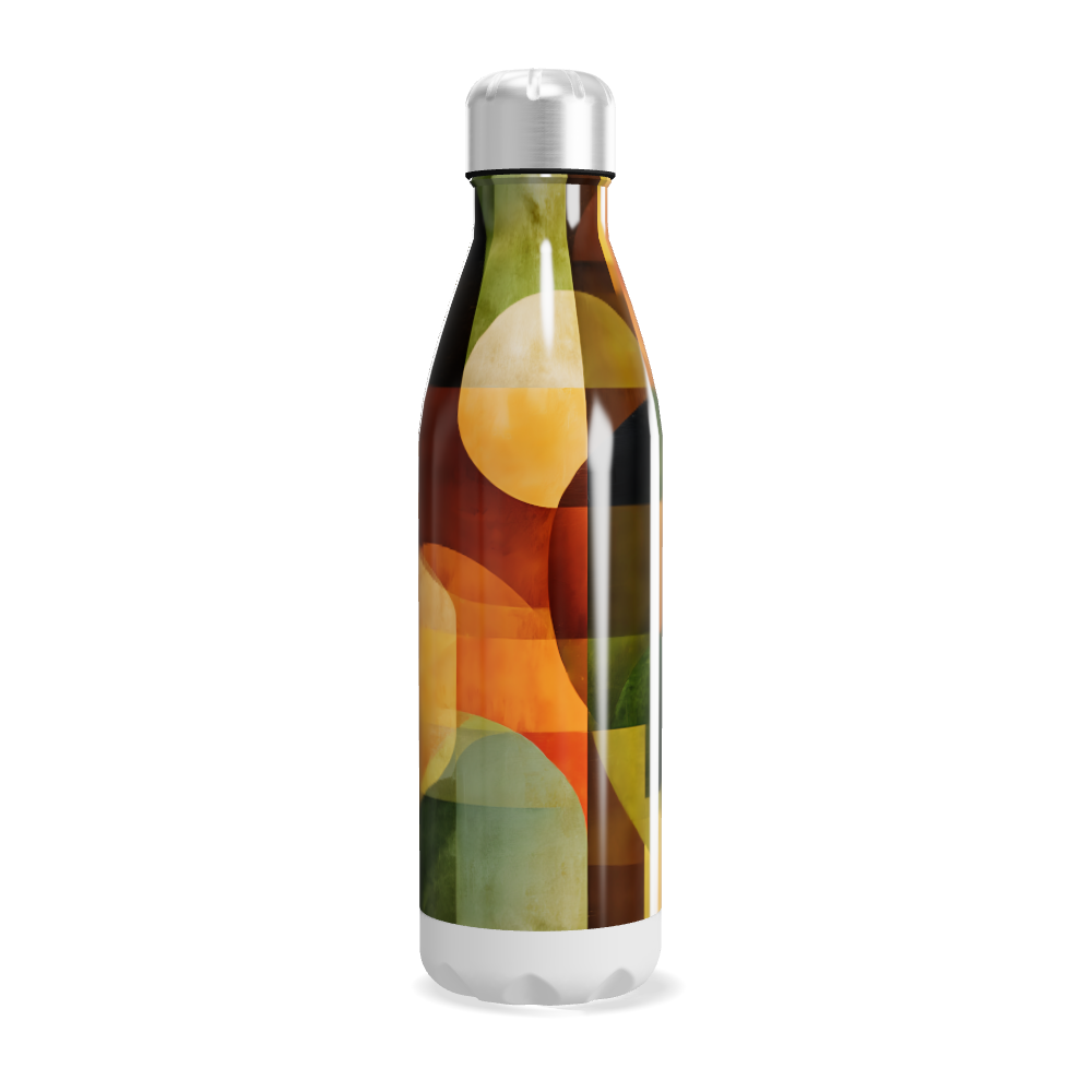 Garrafa Inox - Estampa Colorida Geométrica