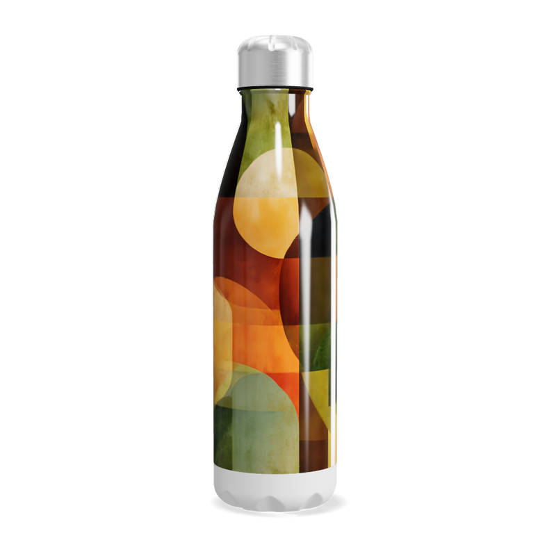 Garrafa Inox - Estampa Colorida Geométrica